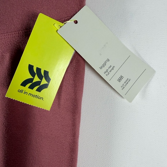 ALL IN MOTION NWT modal seamless high rise full length leggings -rose pink - Picture 7 of 16